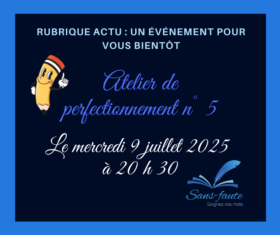 Inscription aux ateliers