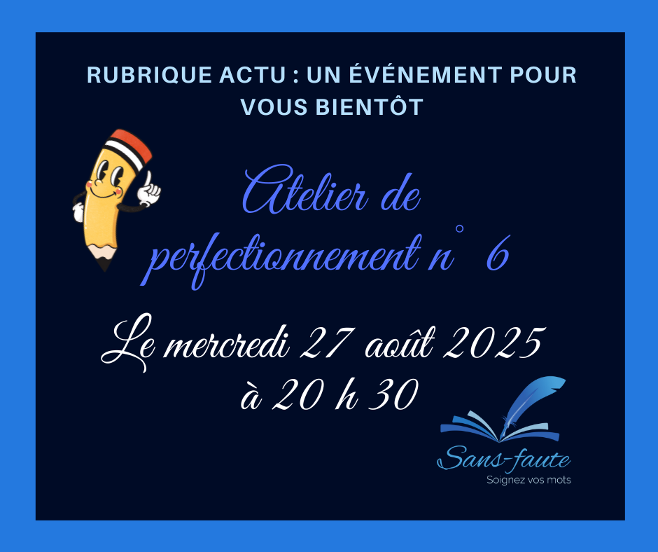 Inscription aux ateliers