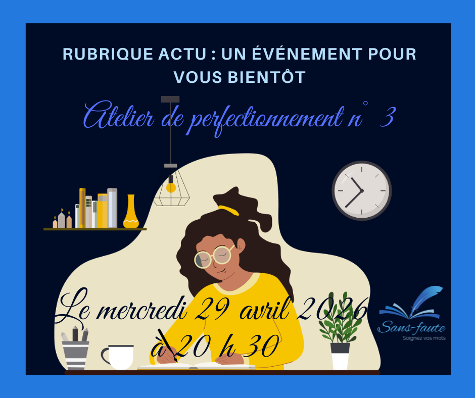 Annonce de dictée en visioconférence le 29 avril 2026